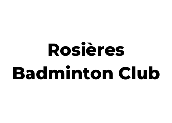 Logo Rosières Badminton Club